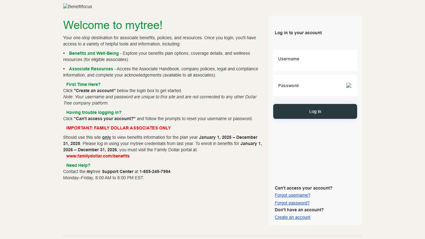 Login - Benefitfocus for life